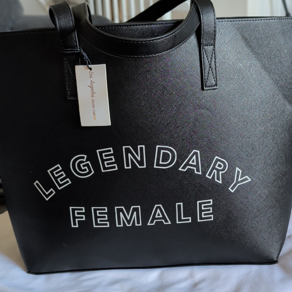 Legendary Female Black Tote Bag by